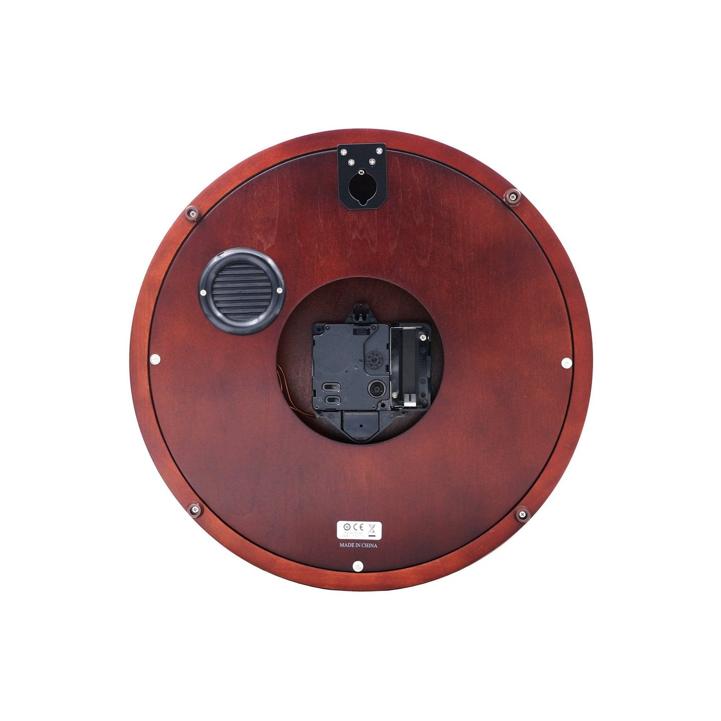 Dark Wood Westminster Chime Battery Wall Clock QXH202B